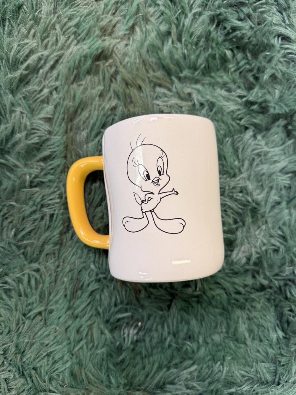Rae Dunn Looney Tunes Tweety Bird "I Taut I Taw A Putty Tat" Mug Ceramic